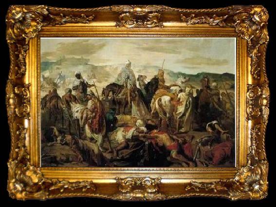 framed  unknow artist Arab or Arabic people and life. Orientalism oil paintings 97, ta009-2